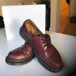 Dr. Martens burgundy 1461 Smooth shoe